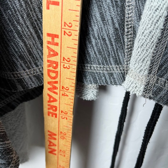 [BLANKNYC] Drape Front Jacket Faux Leather Sleeves XS Moto Cardigan‎ - Picture 6 of 10